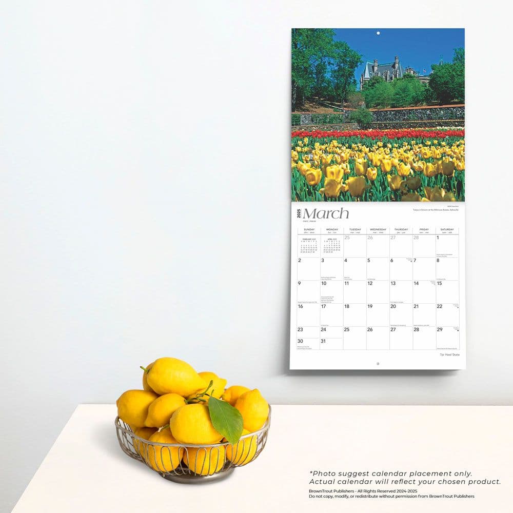 Tar Heel State North Carolina 2025 Wall Calendar Fourth Alternate Image width=&quot;1000&quot; height=&quot;1000&quot;