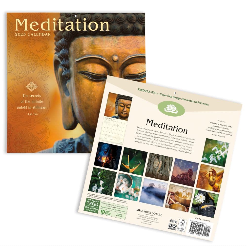 Meditation 2025 Wall Calendar First Alternate Image