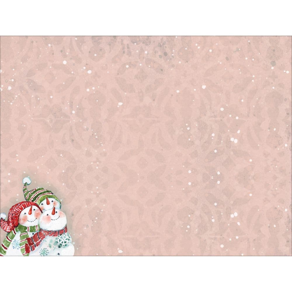 Snowman Gathering Classic Christmas Cards Alt2