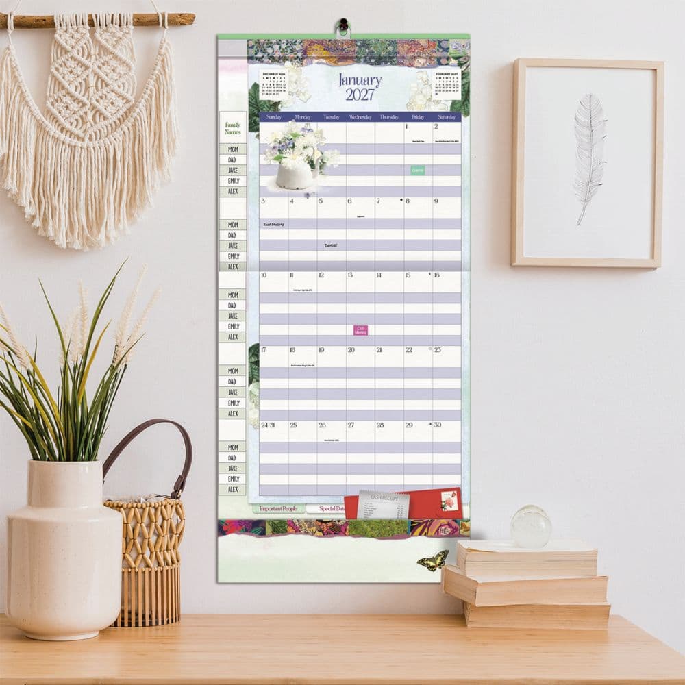 Botanical Gardens 2027 Plan It Plus Wall Calendar by Barbara Anderson Fifth Alternate Image