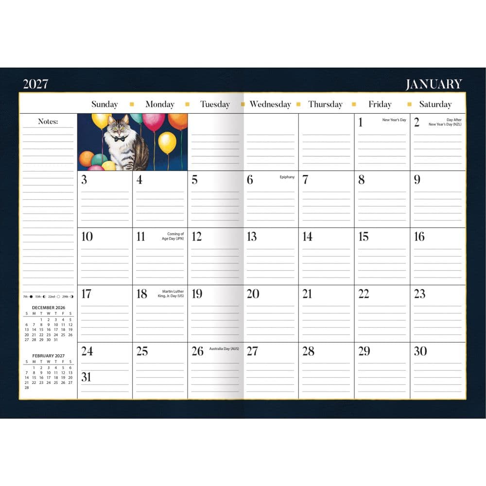 American Cat 2027 Monthly Pocket Planner by Lowell Herrero Second Alternate Image