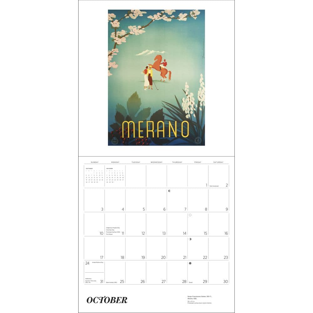 Italy Vintage Travel Posters 2027 Wall Calendar Sixth Alternate Image