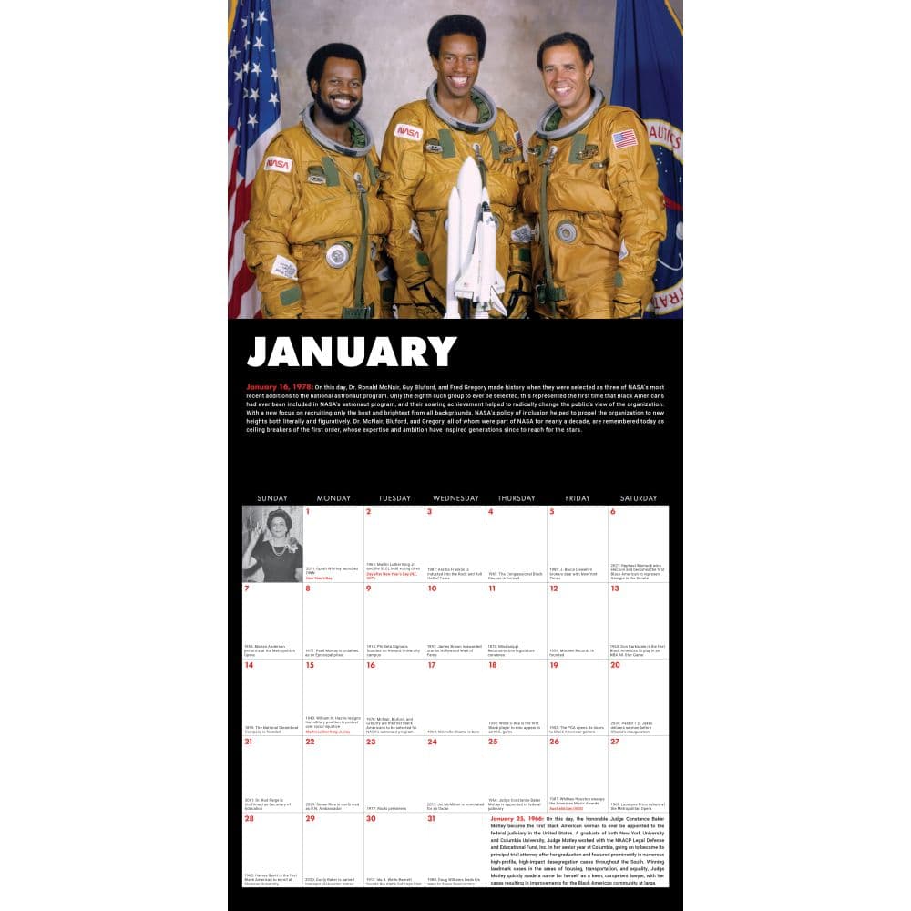 This Day in Black History 2024 Wall Calendar Alternate Image 2
