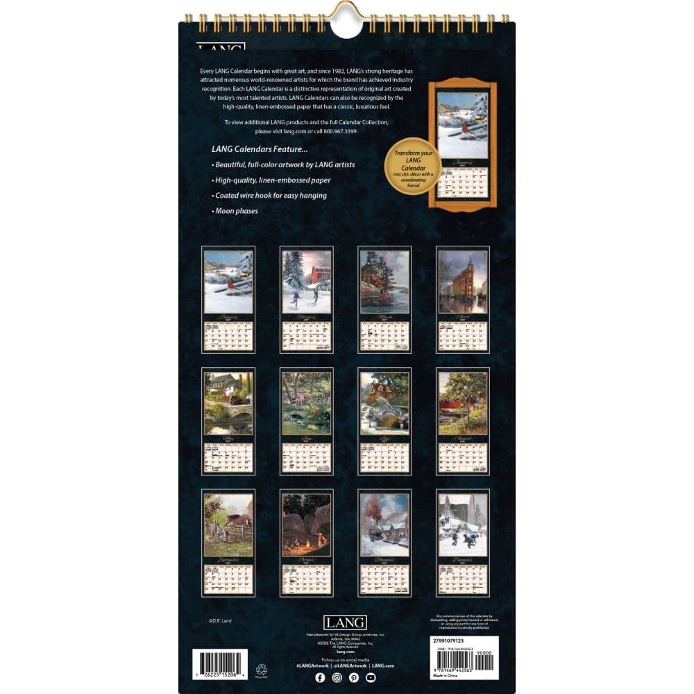 Treasured Times 2027 Vertical Wall Calendar by D.R. Laird First Alternate Image