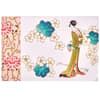 image Vintage Japanese Flower & Figure Collector's Edition Birthday Card