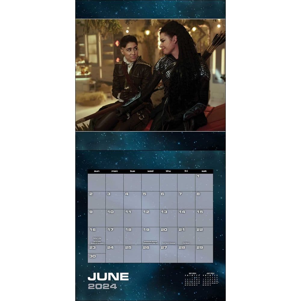 Star Trek Strange New Worlds 2024 Wall Calendar June