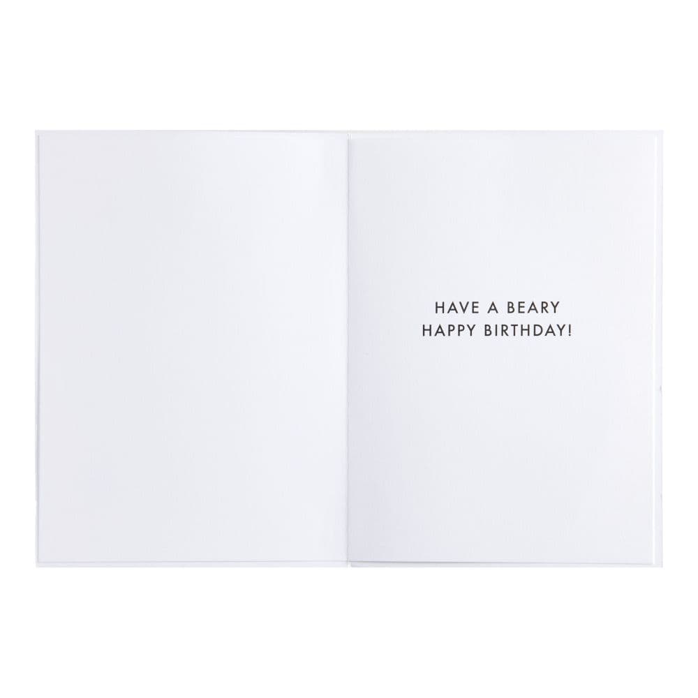 Bear with Hat Birthday Card interior