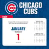 image MLB Chicago Cubs 2025 Desk Calendar First Alternate Image