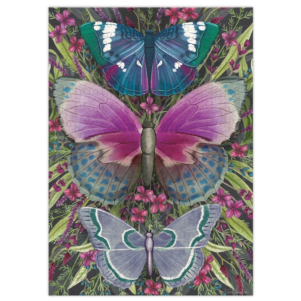 Midnight Garden Butterflies 300 Piece Puzzle Second Alternate Image