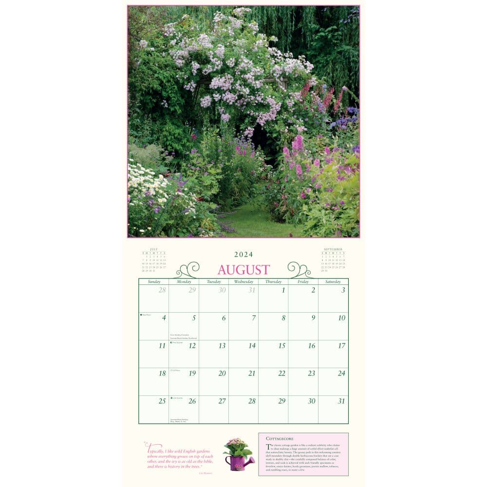 Secret Garden 2025 Wall Calendar