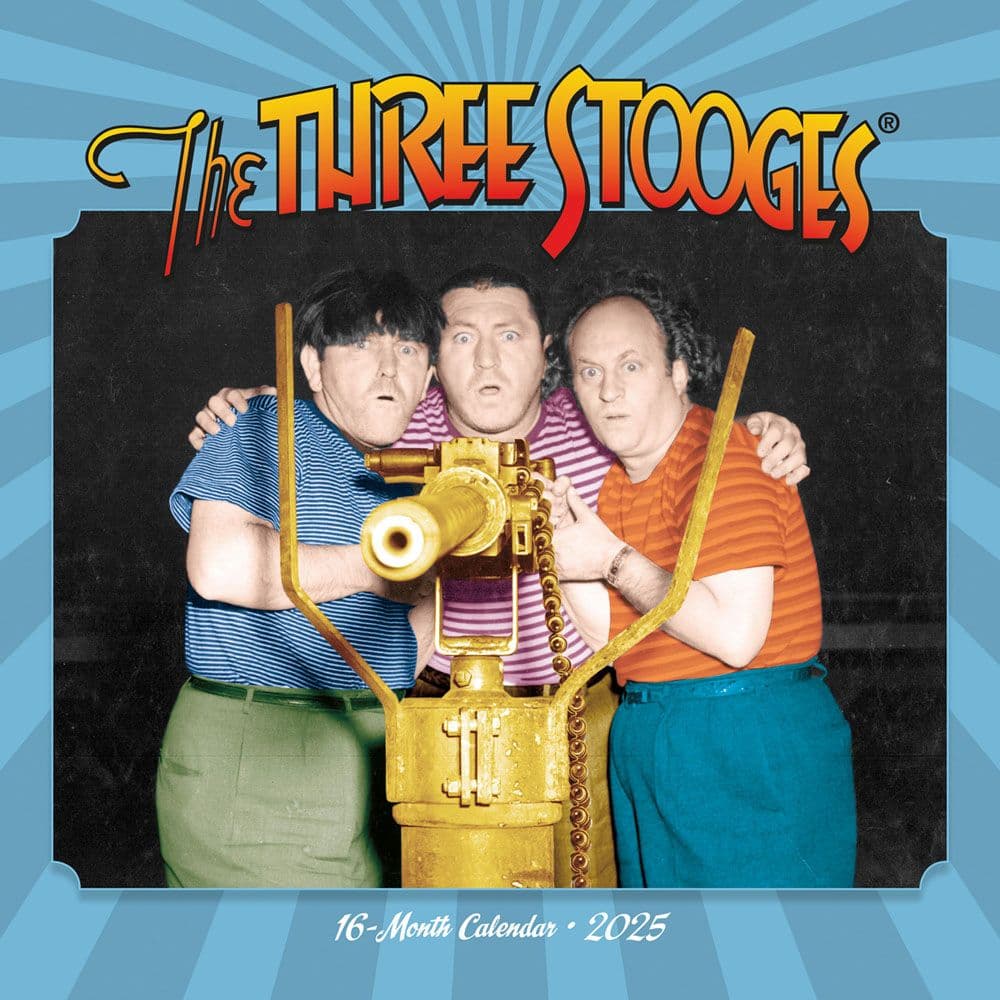 Three Stooges 2025 Wall Calendar