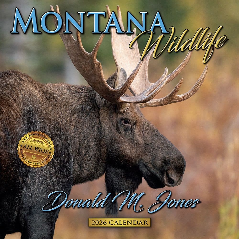 Montana Wildlife 2026 Wall Calendar Main Image