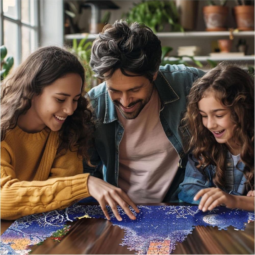 Village Christmas Tree 1000 Piece Puzzle Third Alternate Image