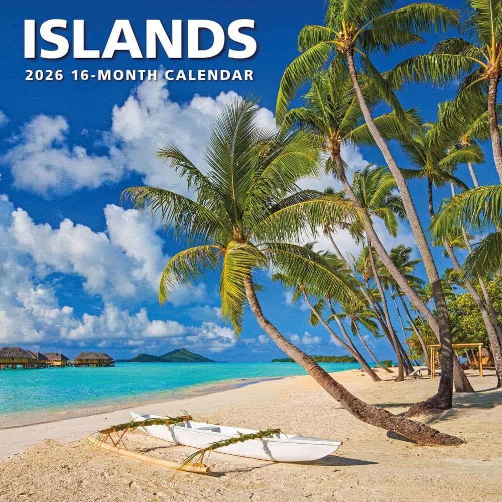 Islands 2026 Wall Calendar  Main Image