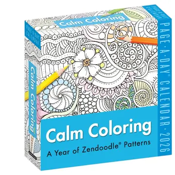 Calm Coloring 2026 Desk Calendar