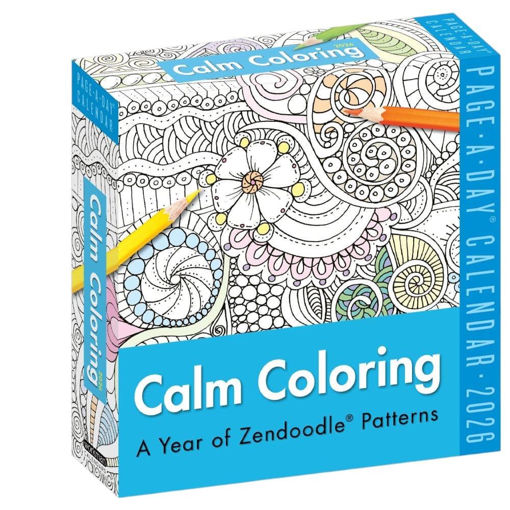 Calm Coloring 2026 Desk Calendar Main Product Image