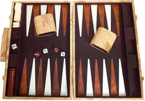 Deluxe Backgammon Attache Set Alternate Image 1