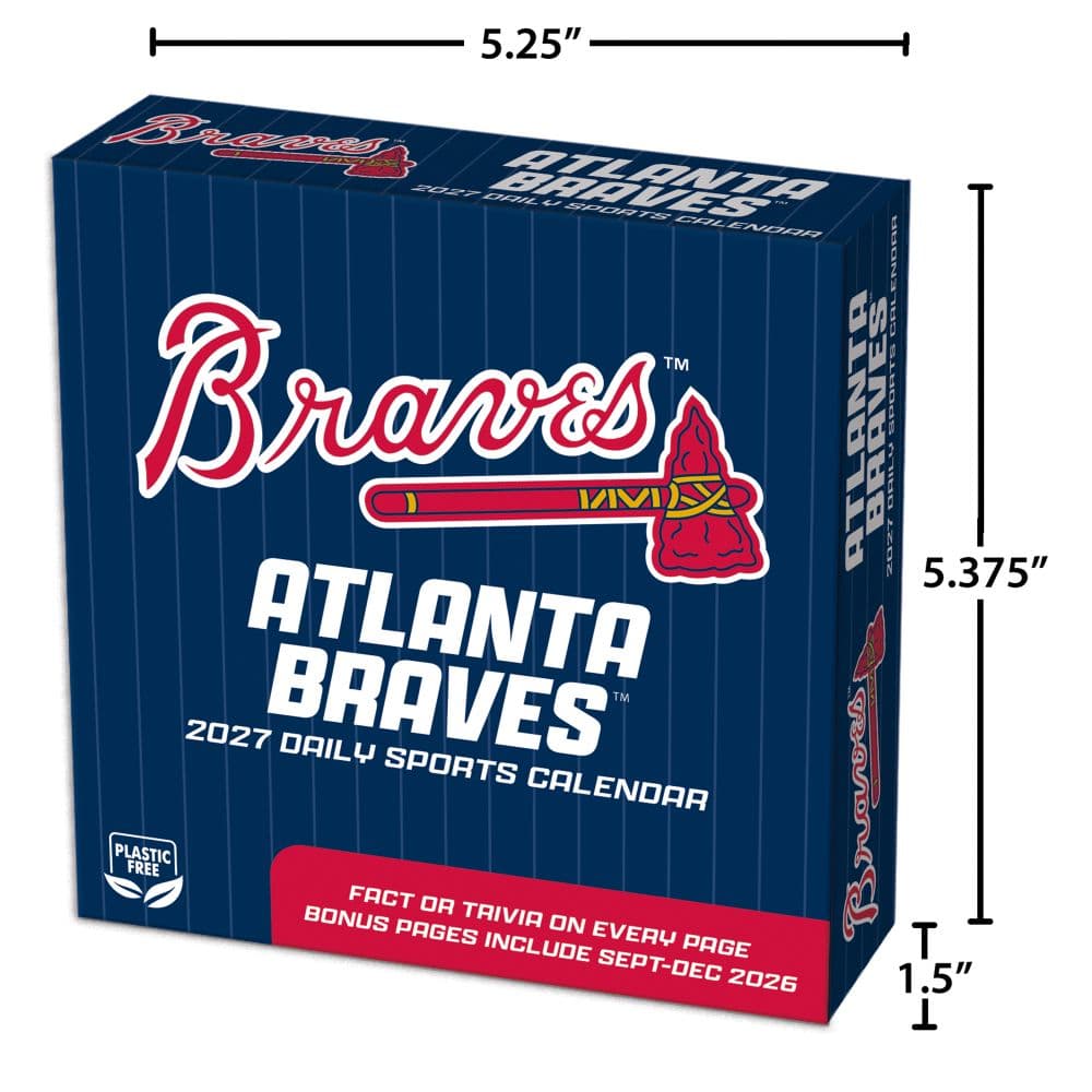 MLB Atlanta Braves 2027 Desk Calendar Fifth Alternate Image