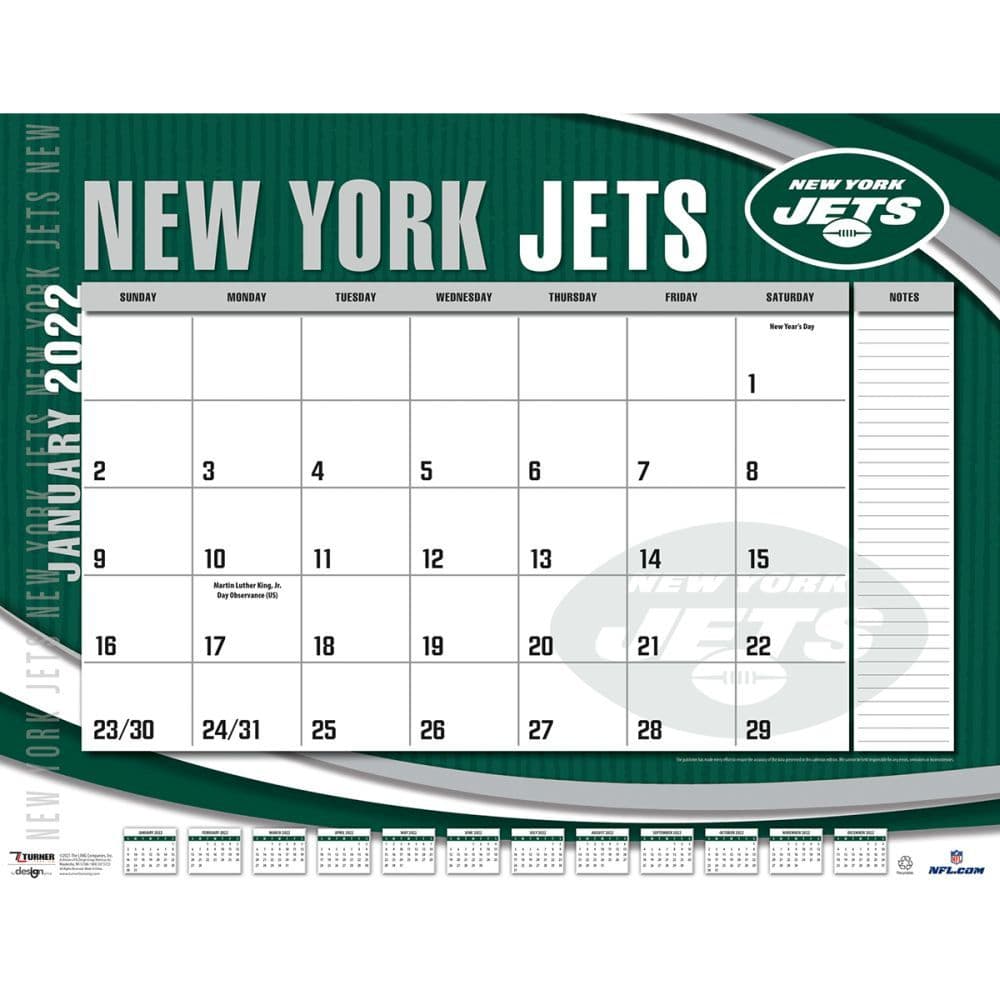 New York Jets 2022 Calendars Sports Calendars