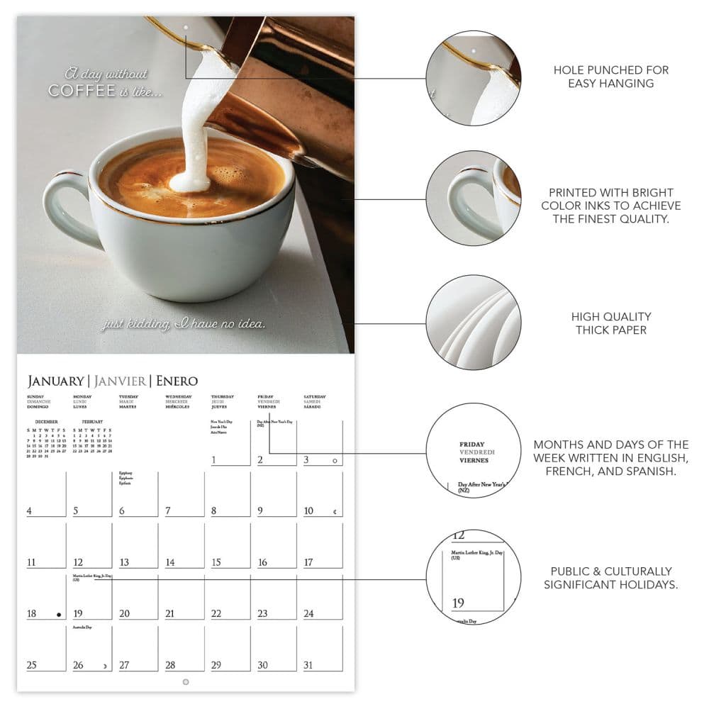 Coffee 2026 Wall Calendar Second Alternate Image