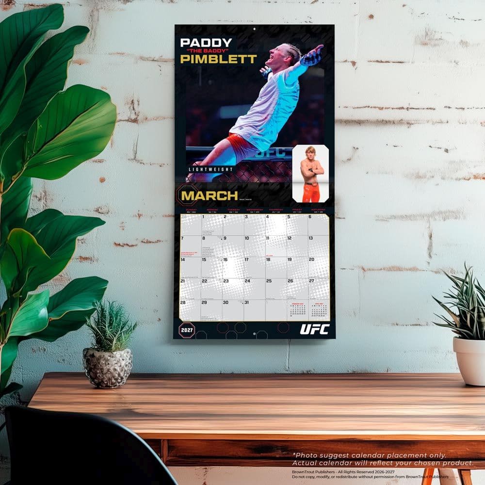 UFC Athletes 2027 Wall Calendar Fourth Alternate Image