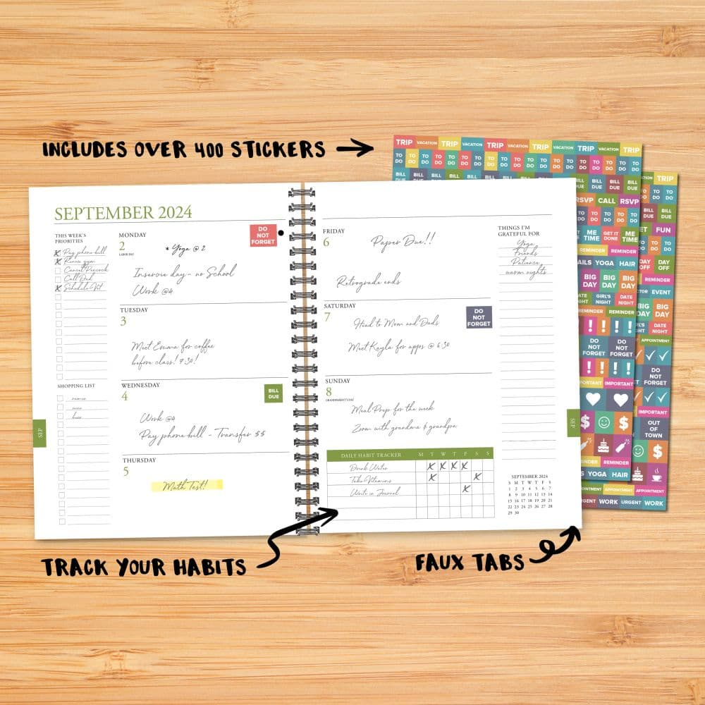 Perfect Peony 2025 Academic Planner Alt3