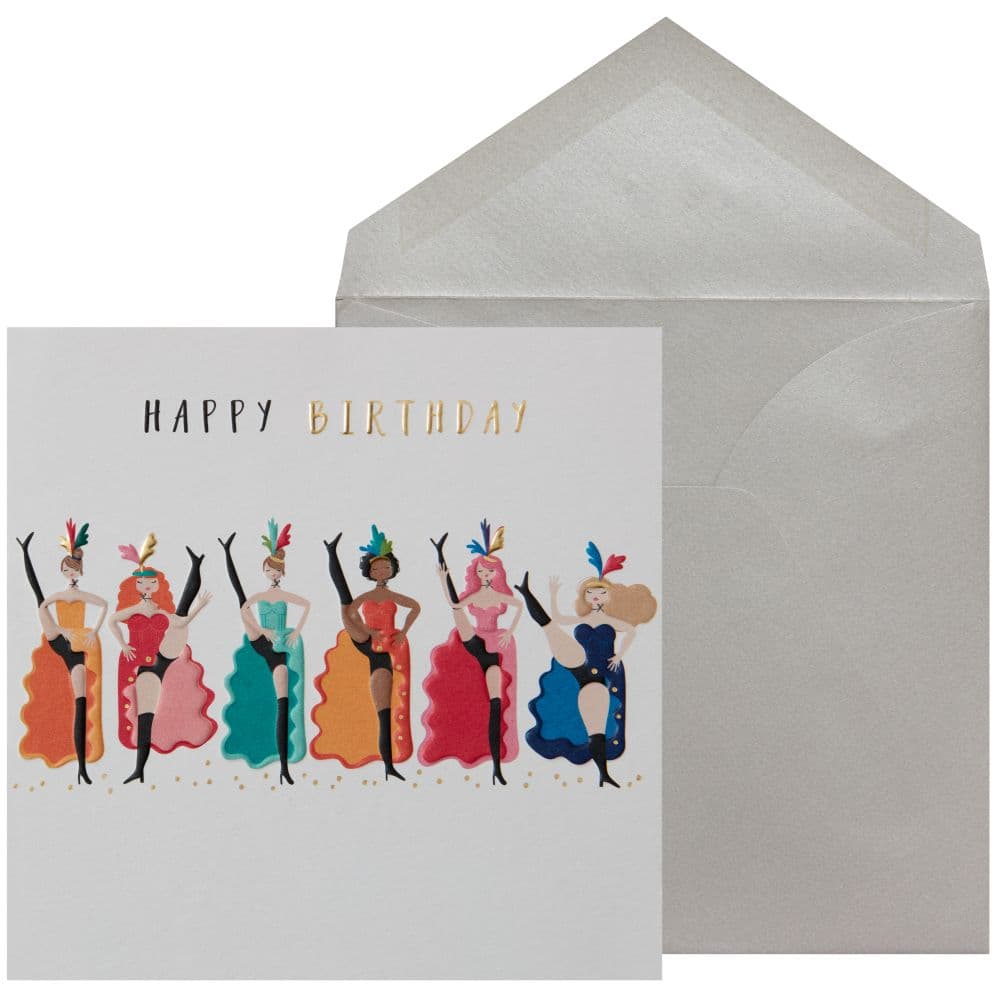 Can-Can Girls Birthday Card - NIQUEA.D