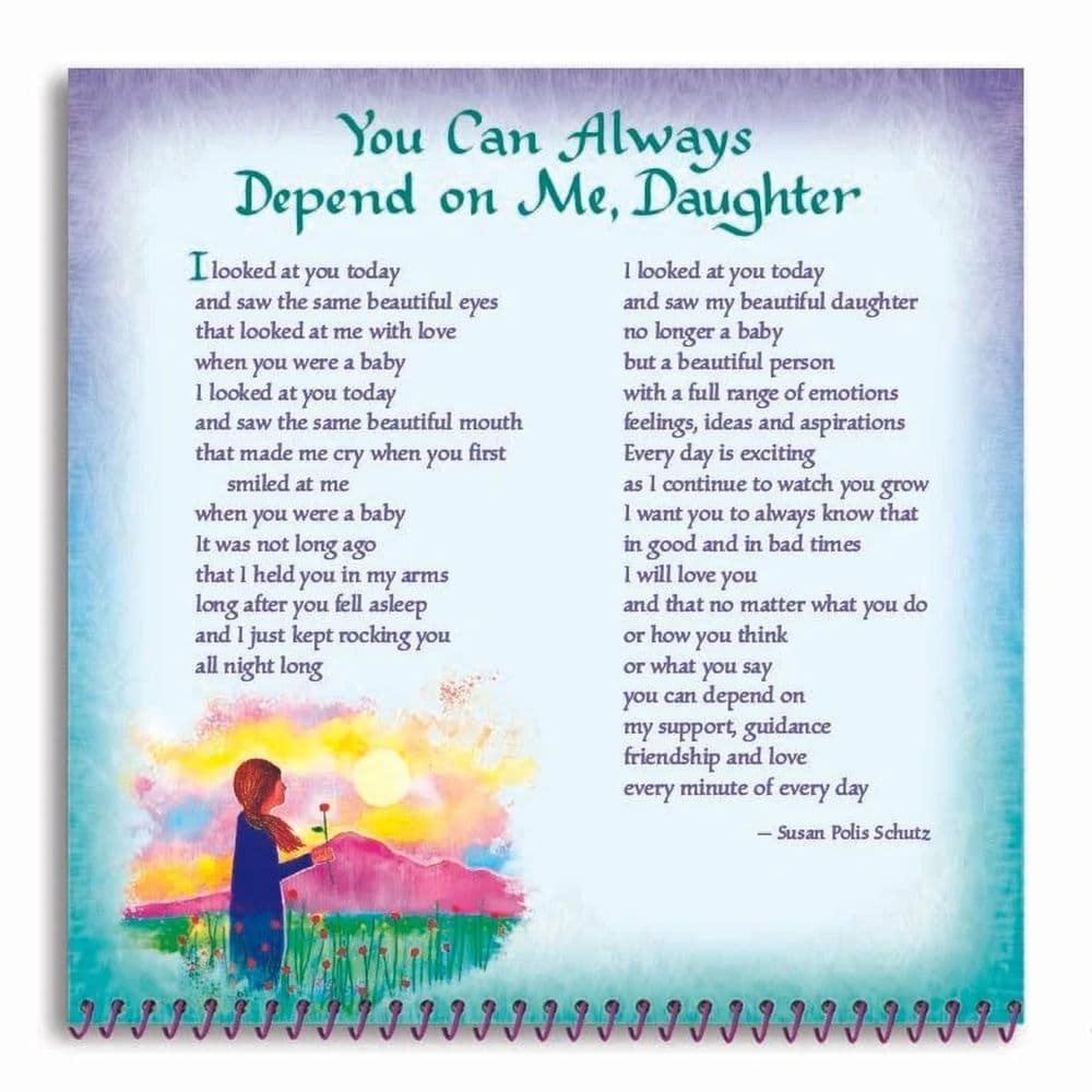 Daughter You Are A Gift In My Life 2026 Mini Wall Calendar Second Alternate Image
