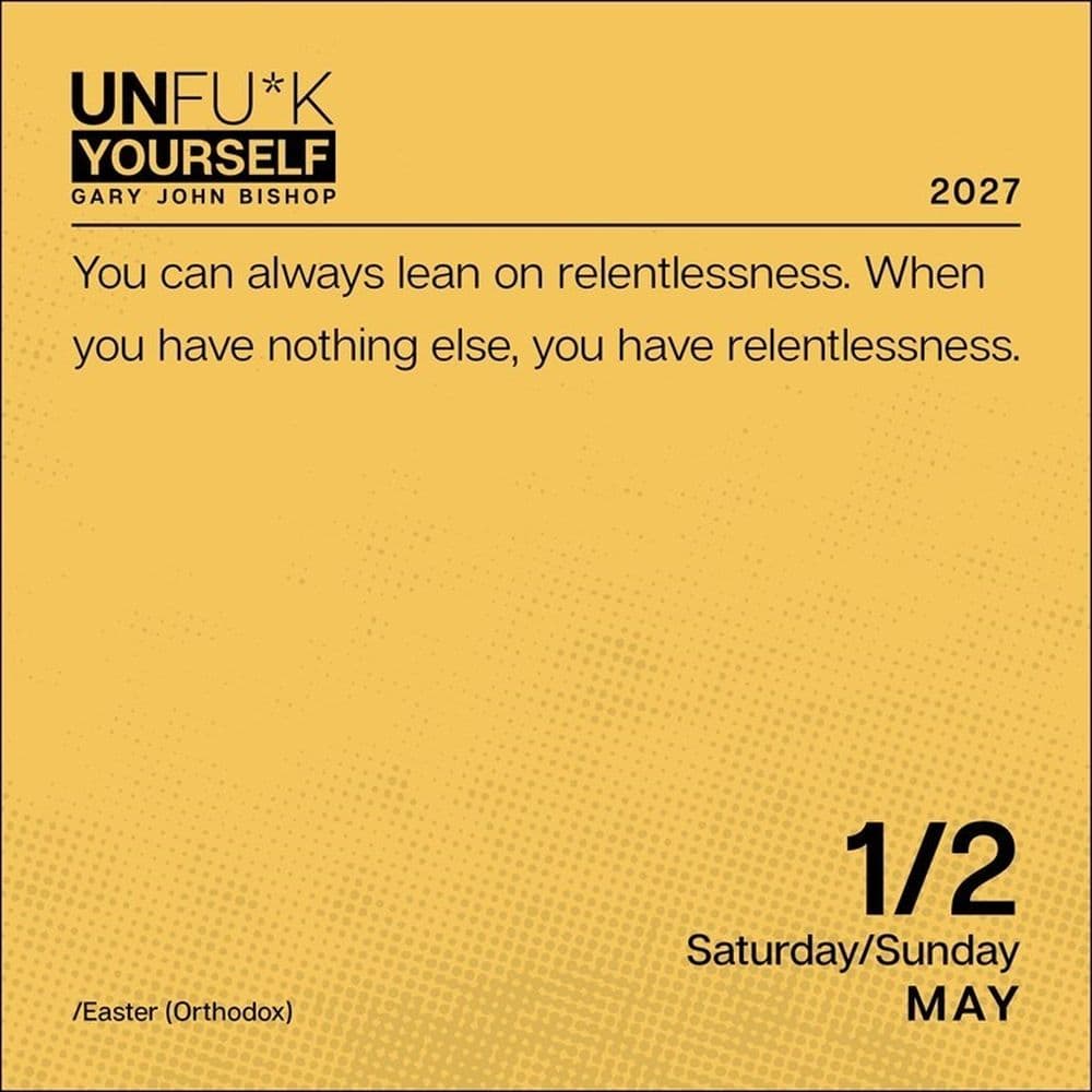 Unfu*k Yourself 2027 Desk Calendar Third Alternate Image