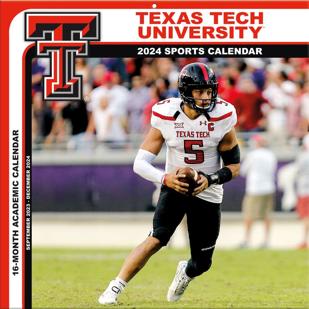 COL Texas Tech Red Raiders 2024 Wall Calendar
