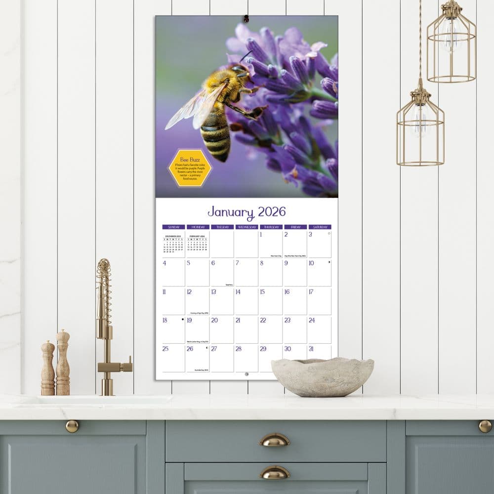 Busy Bees 2026 Wall Calendar_ALT4