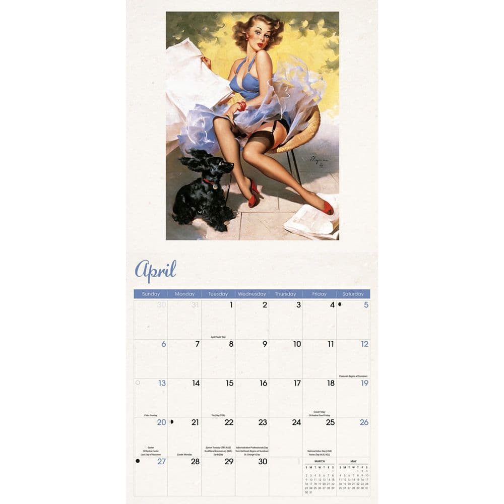 Pin Ups 2025 Wall Calendar Third Alternate Image width=&quot;1000&quot; height=&quot;1000&quot;