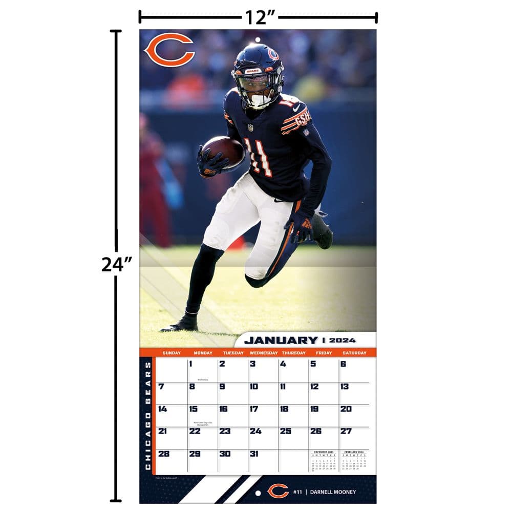 Chicago Bears 2024 Calendar Auria Sascha