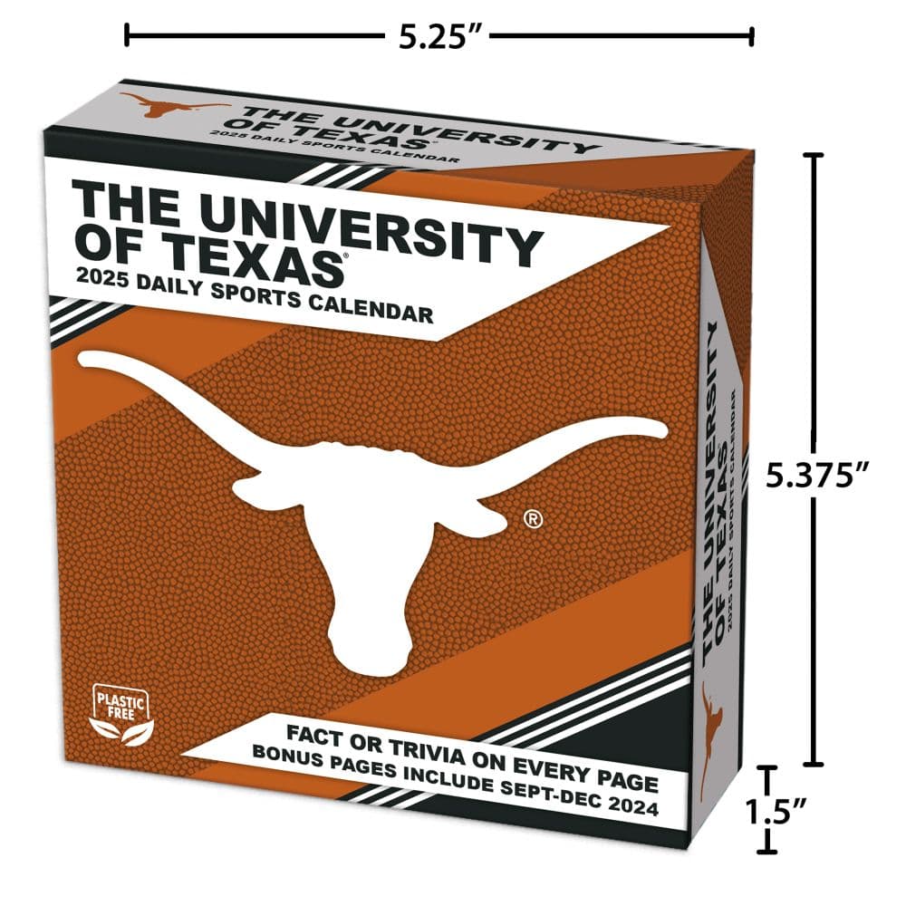 COL Texas Longhorns 2025 Desk Calendar