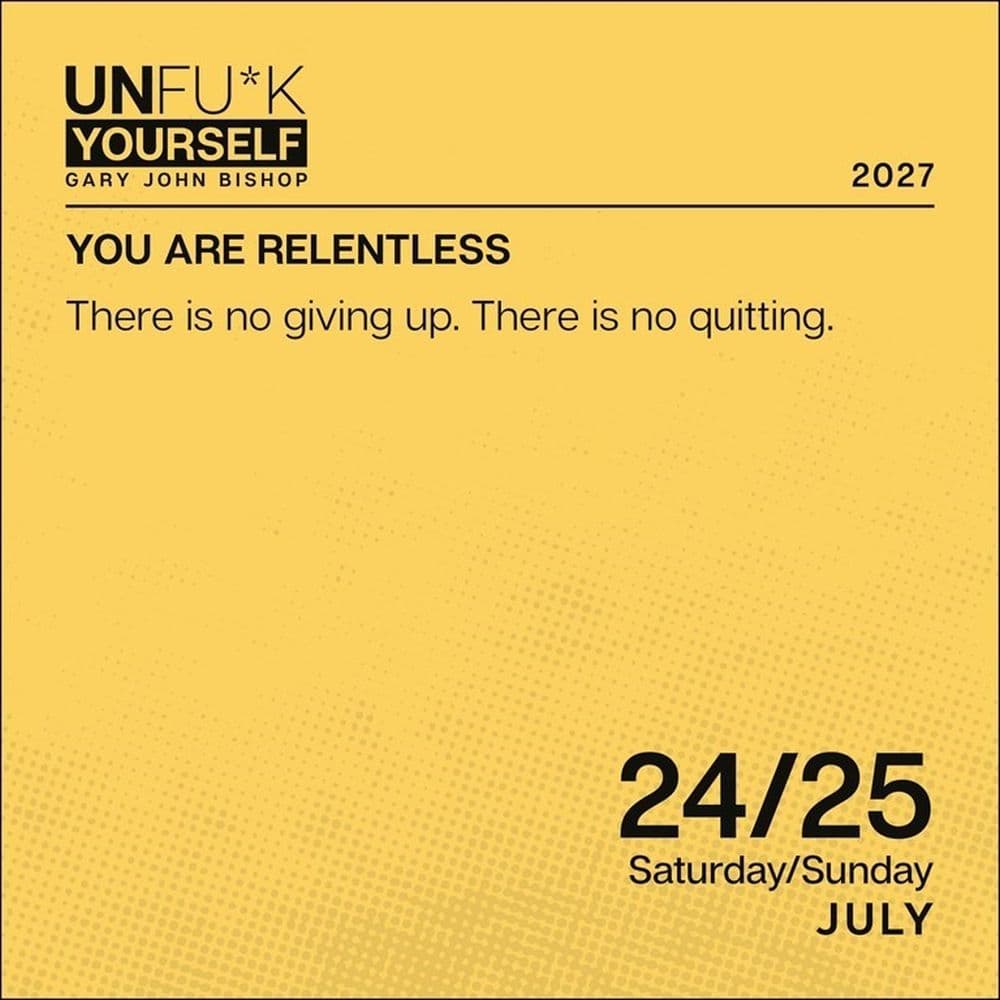 Unfu*k Yourself 2027 Desk Calendar Fourth Alternate Image