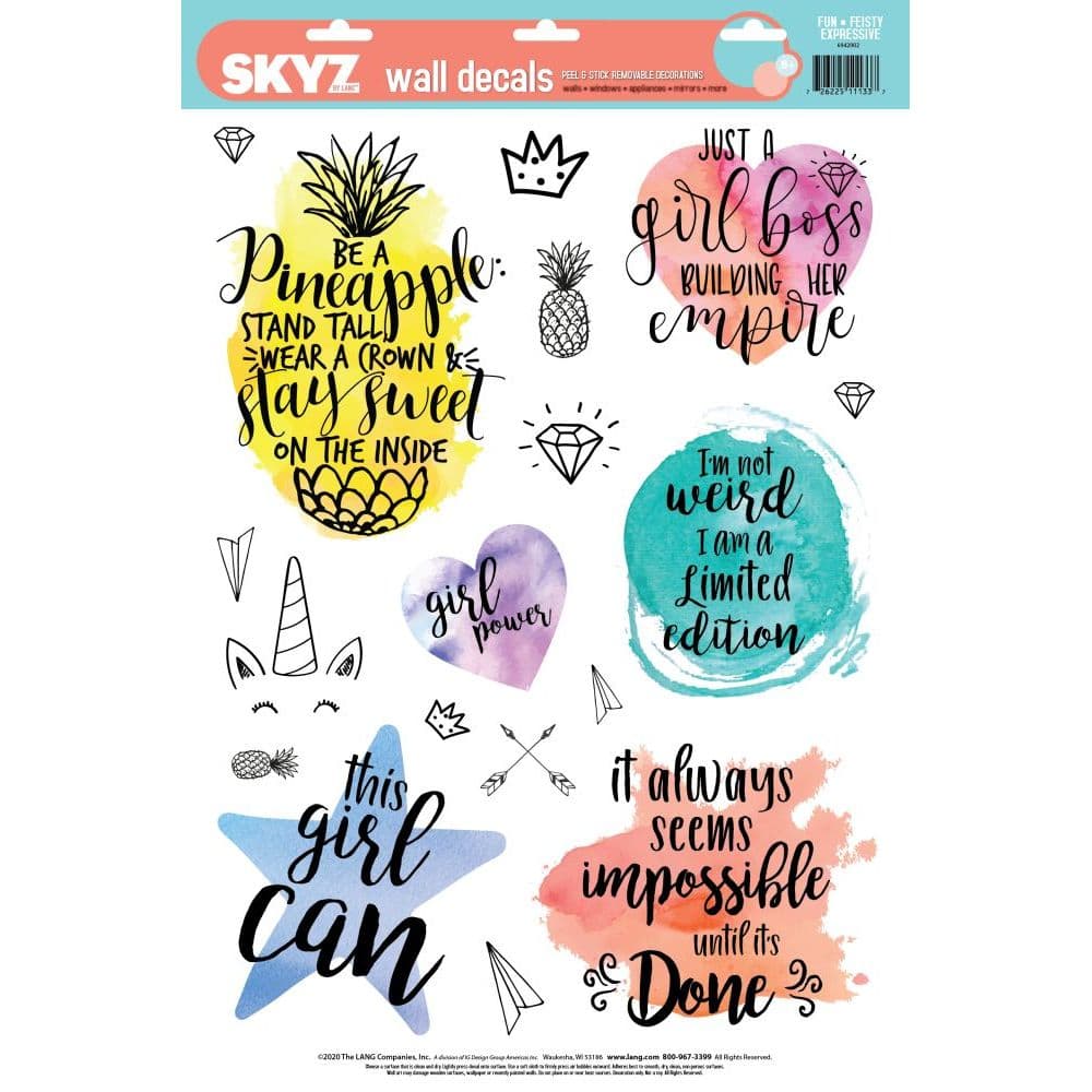 Perfectly Brave Wall Decal With Embellishments
