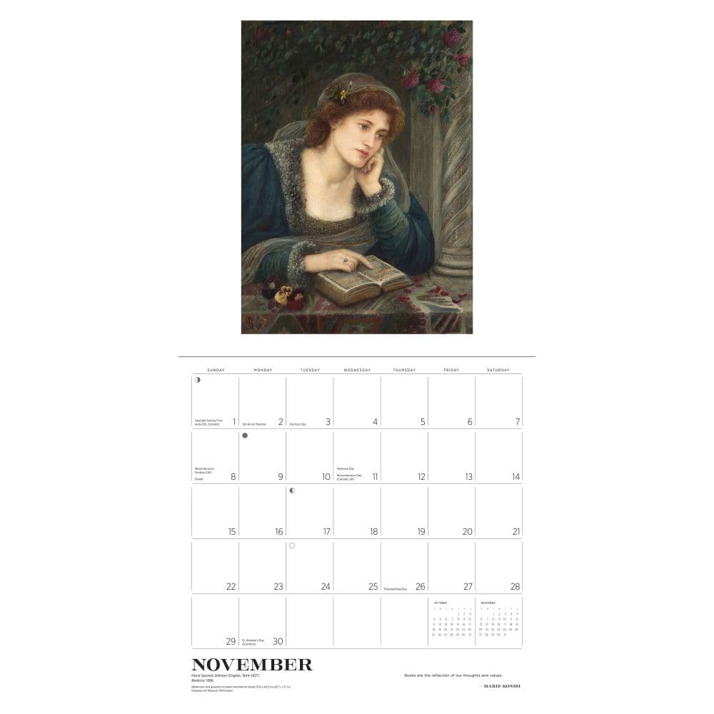 Reading Woman 2026 Wall Calendar Sixth Alternate Image