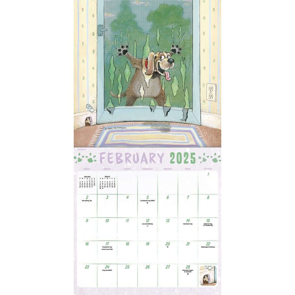 Gary Patterson Dogs 2025 Wall Calendar