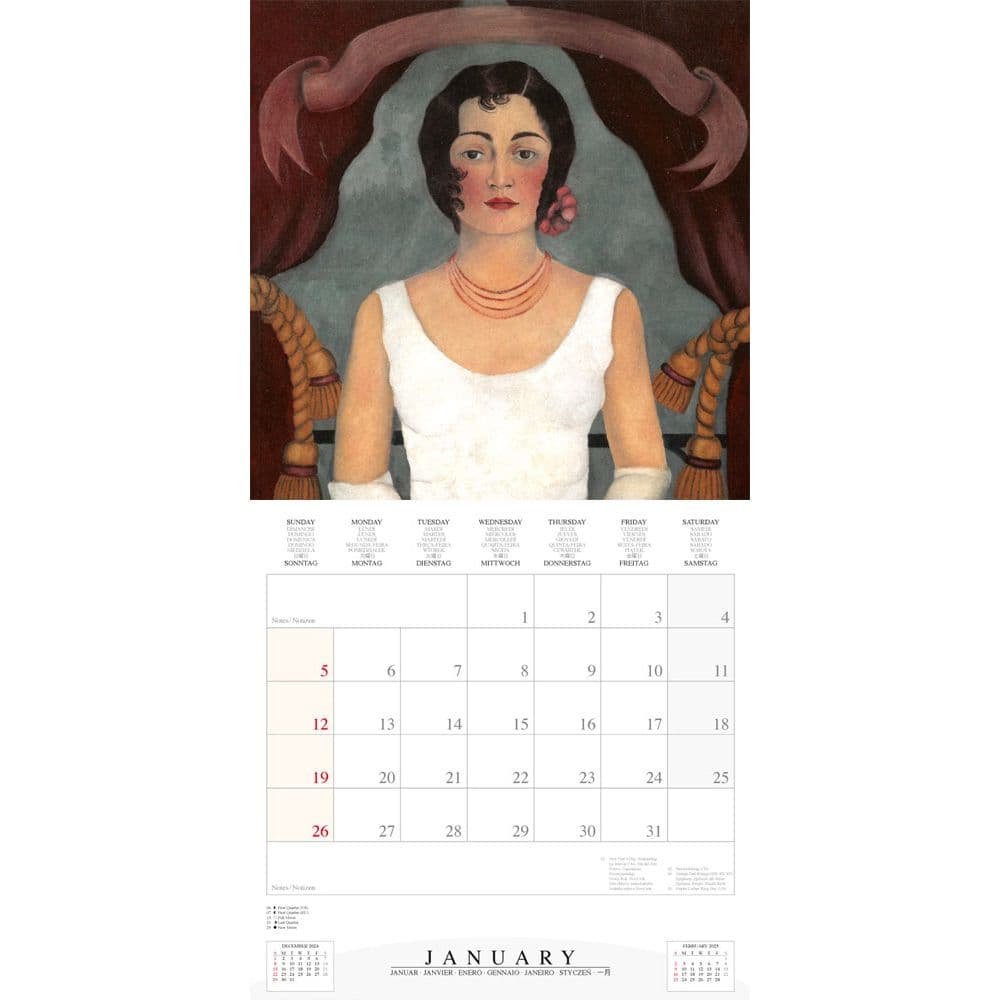 Frida Kahlo 2025 Wall Calendar