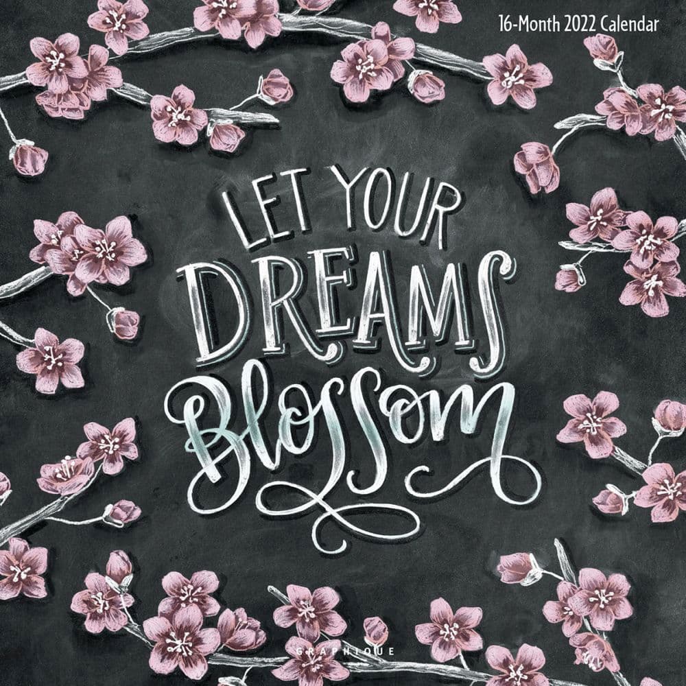 Chalkboard Art 2022 Wall Calendar