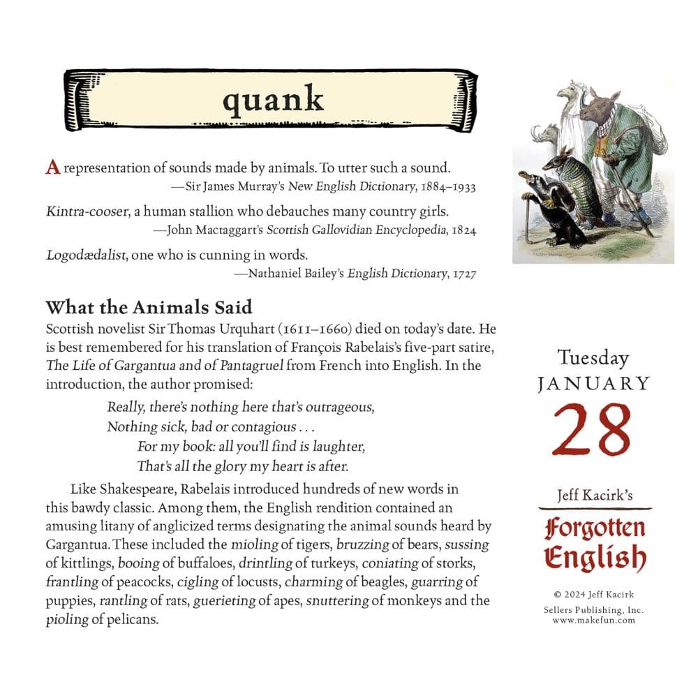 Forgotten English 2025 Desk Calendar Second Alternate Image width=&quot;1000&quot; height=&quot;1000&quot;