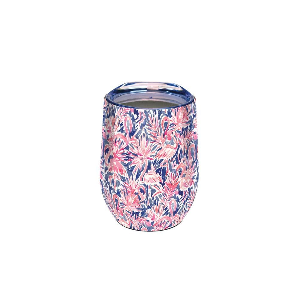 Barbarian Flamingo Stainless Steel Wine Tumblers by Barbra Ignatiev