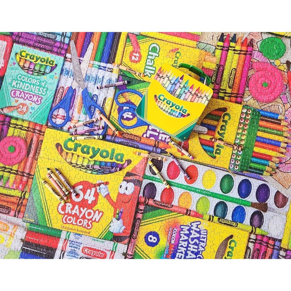 Crayola Artist Table 1000 Piece Puzzle Third Alternate Image width=&quot;1000&quot; height=&quot;1000&quot;