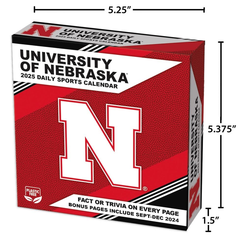 COL Nebraska Cornhuskers 2025 Desk Calendar Fifth Alternate Image
