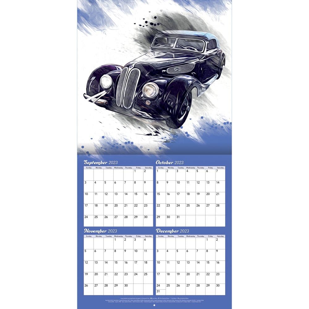 Muscle Cars Photo 2024 Wall Calendar Alternate Image 3