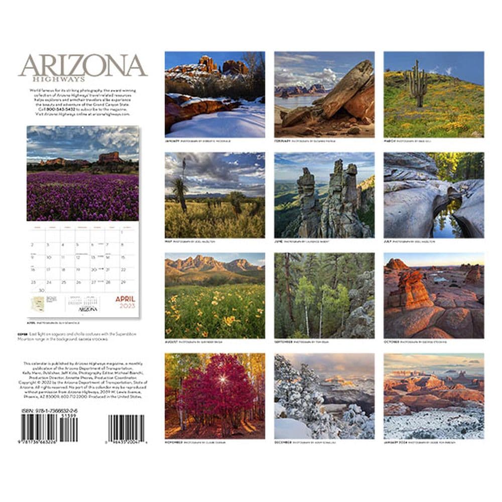 Arizona Highways Calendar 2023 | 2023 Calendar