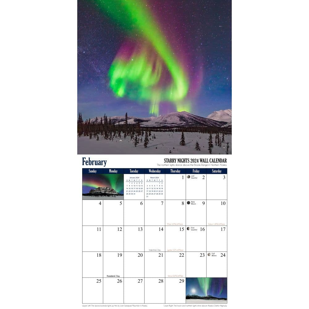 Starry Nights Astronomy 2024 Wall Calendar