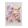 image Whimsical Owl In Crown Mother's Day Card