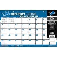 image NFL Detroit Lions 2026 Small Desk Pad
