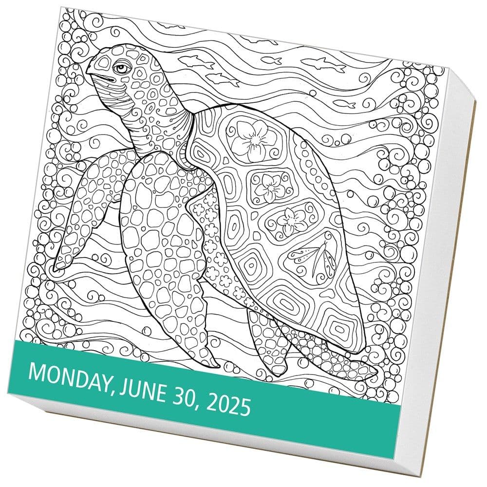 Calm Coloring 2025 Desk Calendar Fourth Alternate Image width=&quot;1000&quot; height=&quot;1000&quot;